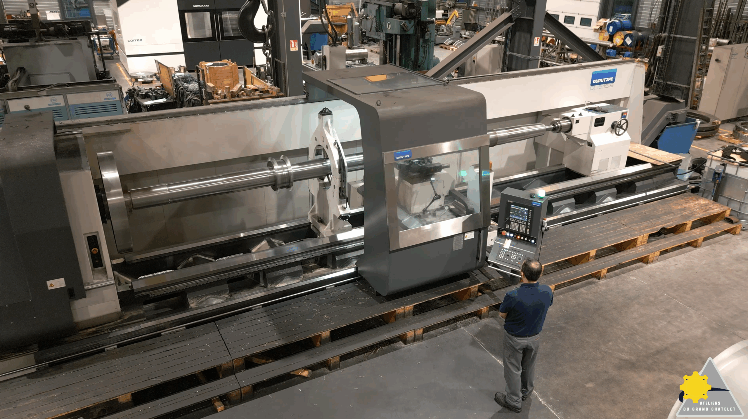 Les Ateliers Du Grand Chatelet Vue Drone D'une Machine