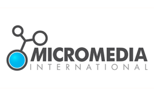 Logo de Micromédia International partenaire de Megapixel sur du portrait de dirigeants